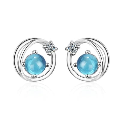 Aramat Jewels | Oorbellen | Kristal oorbellen zilver planeet | | | |11mm | Zilver | Volwassenen | Verkleurd niet