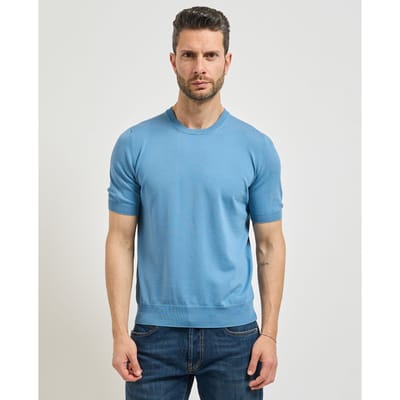 Gran Sasso T-shirt en Polo Celeste