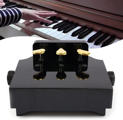Pianopedalen Extender - Pedaal Verhoger - Muziek Leren - Verstelbare Hoogte - 48x37x25 cm - Zwart