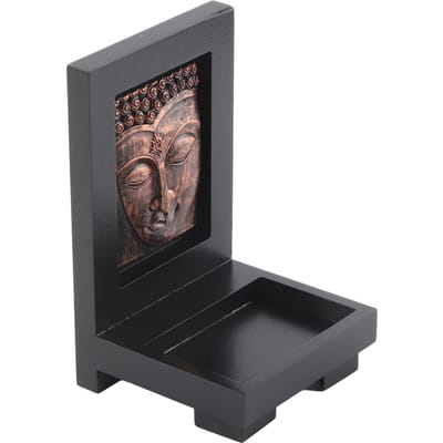 Boeddha Wierookhouder Exquise Mooie Zen Steen Kaarsenhouder voor Hotels Schoonheidssalon Decoreren One Size brons
