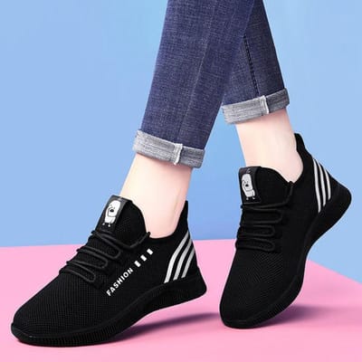 Printemps femmes chaussures décontractées respirant maille plate-forme baskets femmes nouvelle mode maille baskets chaussures femme Tenis Feminino 40 blanc