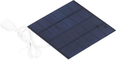 Draagbaar Zonnepaneel - Zonne Charger - Doe-het-zelf Projecten - Efficiënte Energieconversie - 110x110mm - Zwart