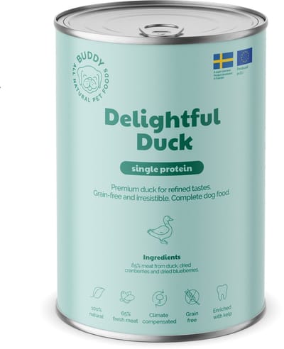 BUDDY natvoeding Delightful Duck 400 gr. - per 6 stuks