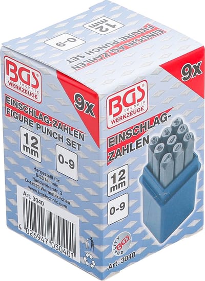 BGS Slagcijferset 12 mm