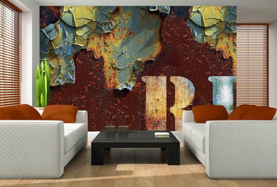 Distressed Texture Photo Wallcovering