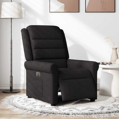vidaXL - Fauteuil - verstelbaar - elektrisch - stof - zwart