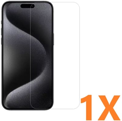 Screenprotector Glas - Tempered Glass Screen Protector- 1x Geschikt voor: Apple iPhone 16 Pro Max