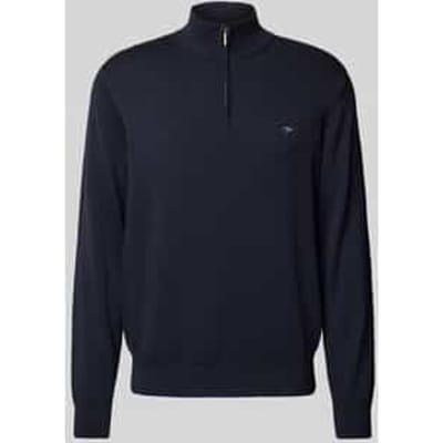Fynch-Hatton Trui Troyer Zip Superfine Cotton Navy / male
