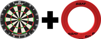 D&More GOAT dartbord + Surround set ROOD 4