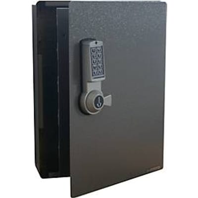 Sleutelkast, elektronisch slot, 141 haken, zilver hamerslag