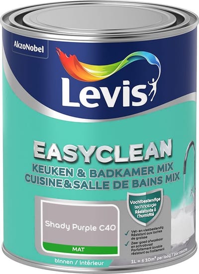 Levis - Easyclean Keuken & Badkamer Mix - Shady Purple C40 - Mengverf - 1 L