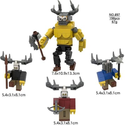 Nieuw 99 Nachten In Het Bos Bouwsteen Monster Hert Uil Bakstenen Figuur Verzameling Assemblage Decor Model Speelgoed Kinderen Cadeau