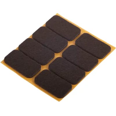 Fix-o-moll Meubelviltglijders Zelfklevend Bruin 22x36mm 8 St