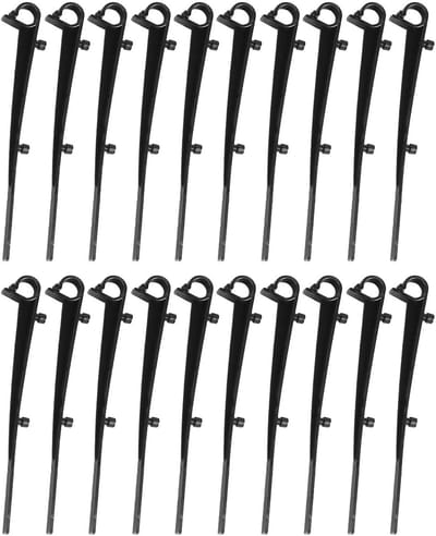 Dailygoods- Bevestigingsclip 20 Stuks - Gootborstel Klemmen - Kunststof - Veilige Bevestiging - Lengte 160 mm - Voor Platte Dakgoten - Gootklem