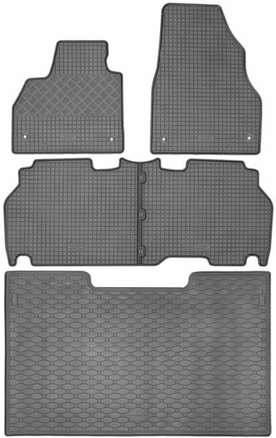 Max-Dywanik Rigum Serie - Bagażnikmat en Autotapijten - Mercedes Citan I W415 - 2012-2021 - Automatisch Vastklikbaar