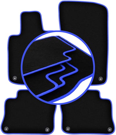 CARLUX-BLUE automatten voor: Porsche Panamera fastback (2009-2016)