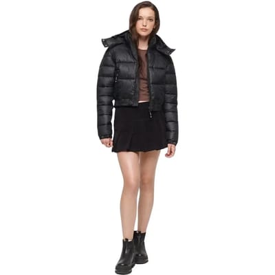 Superdry - Korte Fuji jas met capuchon - Dames - Gewatteerde jassen