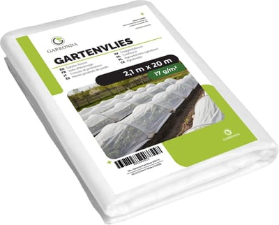 Garronda Tuinvlies 17 g/m² Wit 2,1 x 20 m – Ademend, UV-bestendig GD-SYN-Vlies17