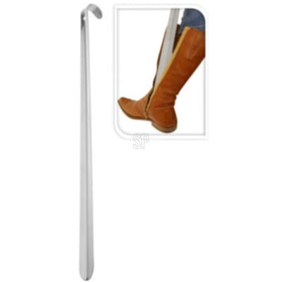 Benson Shoe Solutions Schoenlepel - 51 cm - rvs metaal - zilver - met haak - instaphulp voor schoenen