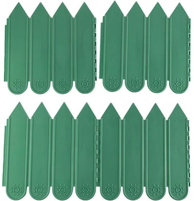 Dailygoods- Gazonrand Flexibel - Kunststof Tuinrand - 10PCS Borderrand - Tuinomheining - Duurzaam - Moderne Groene Kleur