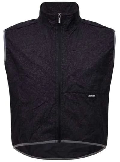 Santini High Vis Cropped Gilet Zwart XL Man