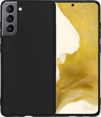 Hoesje - Geschikt voor Samsung Galaxy S22 - Sterk & Shockproof - Hoes Cover - Siliconen Case - Telefoonhoesjes - Zwart