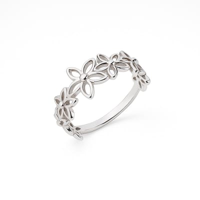 Zilveren Dames Ring Bloem - Dames Ring Bloem - Zilveren Bloem Ring - Amona Jewelry
