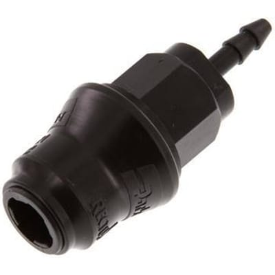 POM DN 5 Koppeling Snelkoppeling 4 mm Slangpilaar