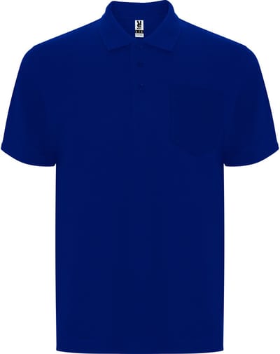 Heren Poloshirt met borstzak model Centauro merk Roly 190 grm maat XL Kobaltblauw