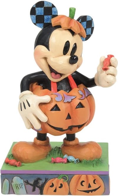 Mickey Mouse in Pompoen Kostuum 16 cm