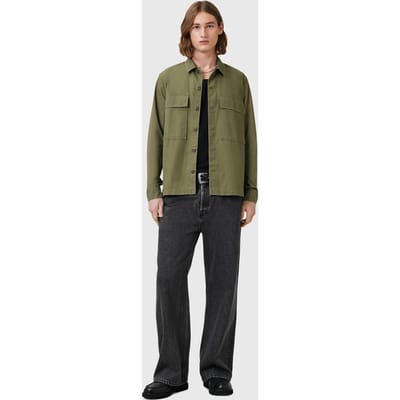 AllSaints Service Ls Shirt Pastoral Green Taglia: XXL | Camicie Casual Outlet | Uomo | Verde