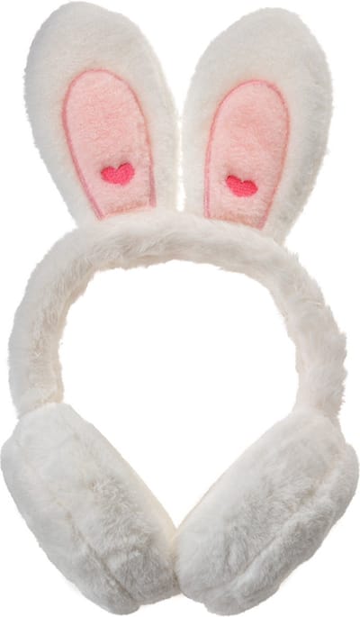 Clayre & Eef Oorwarmers Kinderen one size Wit Pluche