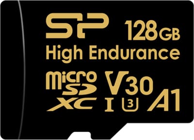 Micro SD-kaart 128GB - Silicon Power High Endurance microSDXC - Voor 24/7 Opnemen Dashcam en Beveiligingscamera