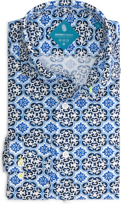 District Indigo Performance Overhemd Blue (7.31.025.721.318 - 318)