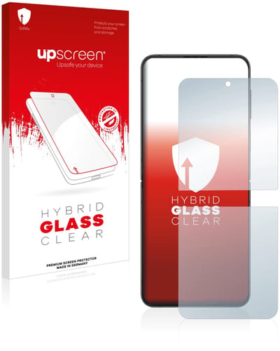 upscreen - Screenprotector voor Samsung Galaxy Z Flip 4 - Folie Beschermfolie Beschermglas transparant