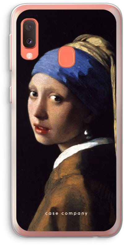 Case Company® - Hoesje geschikt voor Samsung Galaxy A20e hoesje - The Pearl Earring - Soft Cover Telefoonhoesje - Bescherming aan alle Kanten en Schermrand
