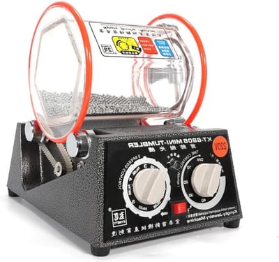 Polijstmachine Sieraden - Draaitrommel Polijstmolen - Sieraden Afwerken - Snelheidsregeling met Timer - 3 kg capaciteit - Grijs