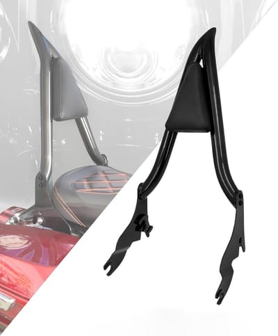 Motor Rugsteun - Passagiers Leuning - Comfortabel Rijden - Afneembaar Ontwerp - 26 Inch - Zwart