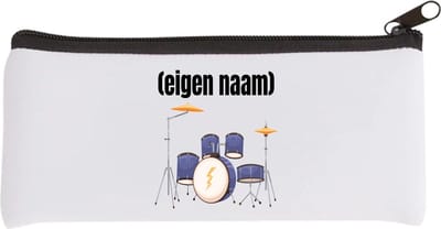 Akyol - drumstel met eigen naam Etui - Drummen - muziek liefhebbers - drummers - verjaardag - cadeau - kado - 20 bij 9 cm