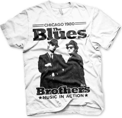 The Blues Brothers Heren Tshirt -S- Chicago 1980 Wit
