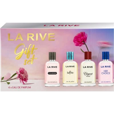 La Rive Miniatuurset Giftset 4x30ml - Charisme - Saffira - Elegant Woman - Her Choice