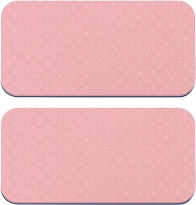 Yogamat Kniebeschermer - Oefenmat Elleboogsteun - Comfortabel Trainen - Verbeterde Grip Technologie - 35 x 18 cm - Roze