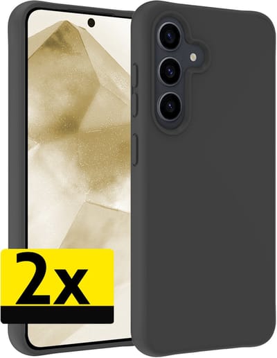 Hoesje - 2 Stuks - Geschikt voor Samsung Galaxy A56 - Sterk & Shockproof - Case Siliconen - Back Cover - Telefoon Hoes - Telefoonhoesjes - Zwart