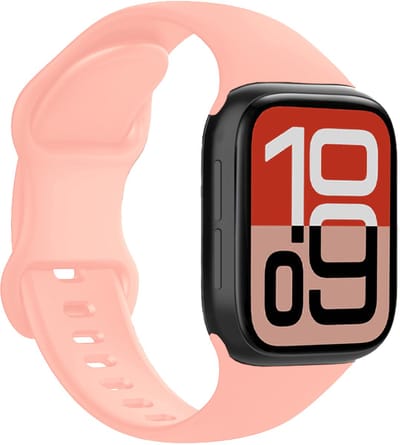 Horloge Band Geschikt voor Apple Watch 1, 2, 3, 4, 5, 6, 7, 8, 9, SE - 38/40/41 mm Bandje Siliconen Verstelbaar - Oud Roze
