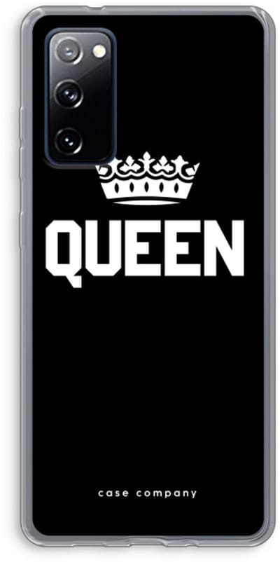 Case Company® - Hoesje geschikt voor Samsung Galaxy S20 FE / S20 FE 5G hoesje - Queen zwart - Soft Cover Telefoonhoesje - Bescherming aan alle Kanten en Schermrand