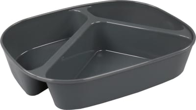 Circ Schaal - menuschaal - reusable - pP - rechthoekig - 880ml - 236x181x47mm - grijs - 48 stuks