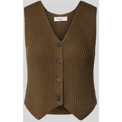 shaped fit bodywarmer van puur katoen