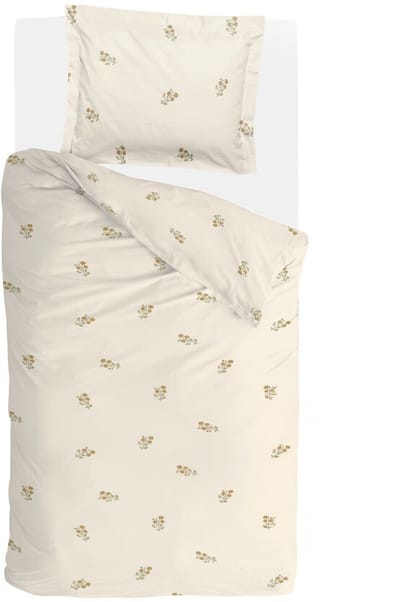 Walra Dekbedovertrek Sunset Blossom - 140x220 - 70% gerecycled Katoen (GRS) / 30% Katoen (BCI) - Off White