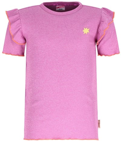 B.Nosy Y602-5431 Meisjes T-Shirt Roze - Maat 98