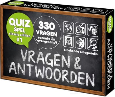 Vragen & Antwoorden #1 - quizpuzzels - pocketformaat Vragenspel - Kaartspel - Quizspel / Trivia Quiz / Aanvulset / Uitbreiding - 330 NIEUWE NEDERLANDSE VRAGEN!